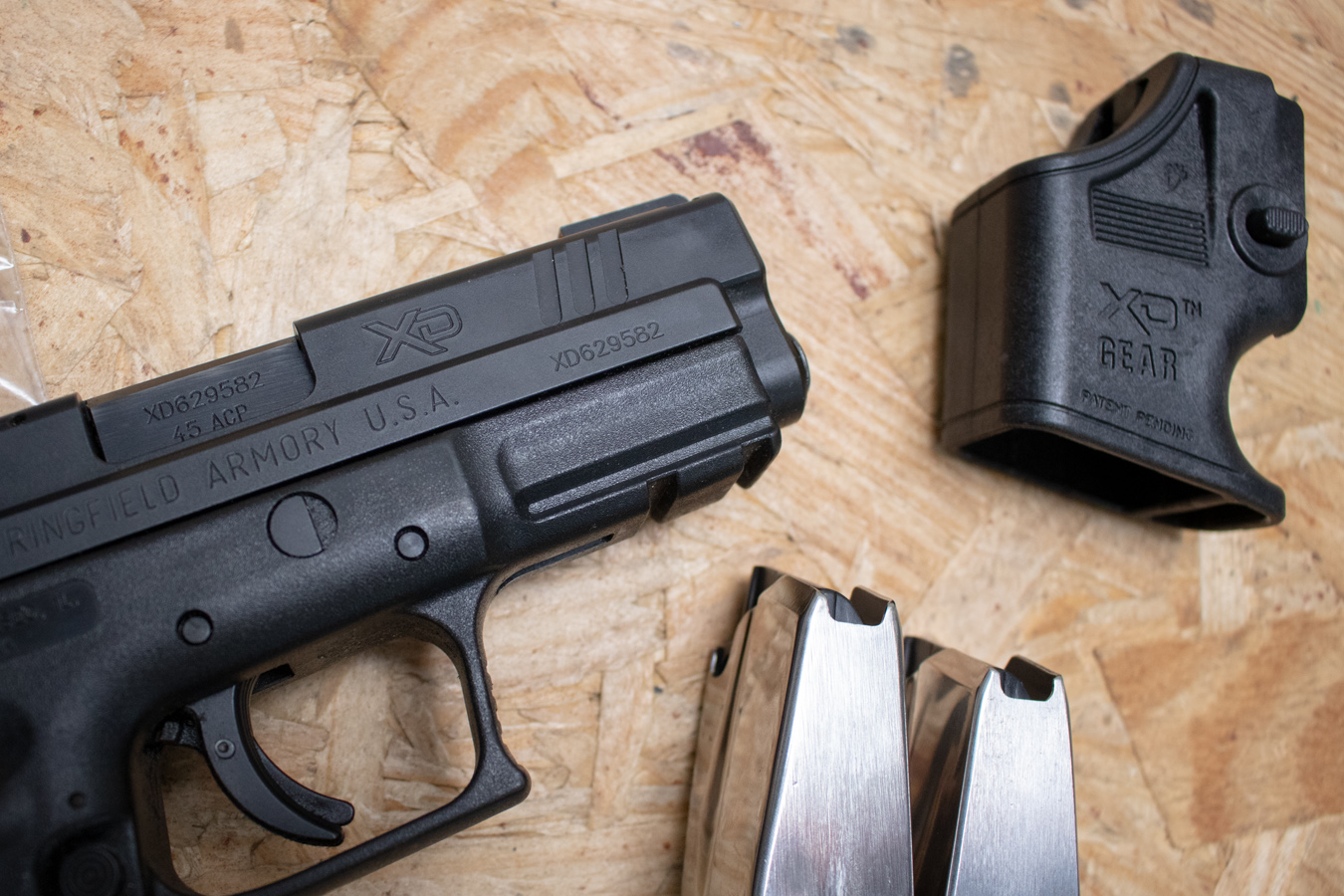 SPRINGFIELD XD-45 Compact 45ACP Police Trade-In Pistol with Two Mags, Holster, Speedloader